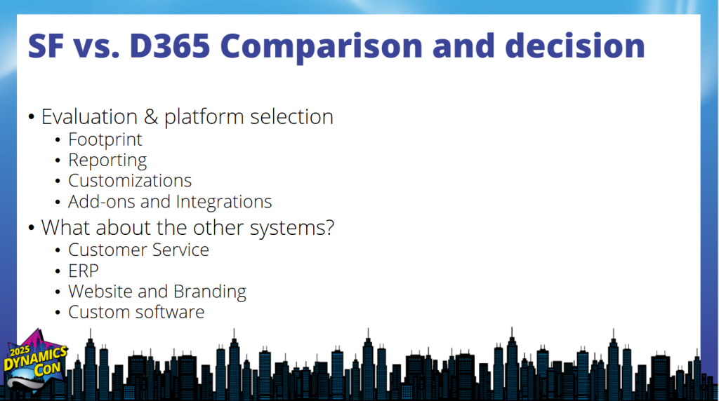 Dynamics 365 vs Salesforce - Comparison and Decision