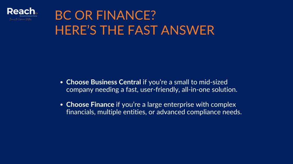 Business Central vs Finance and Operations - Short Guide of the Right Path Solution