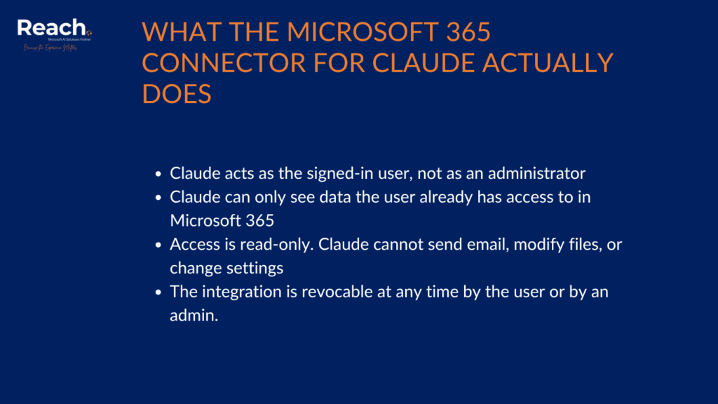 Claude to Microsoft 365 - Check your options with Reach
